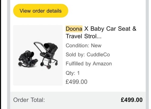 Doona pushchair black with - doona,